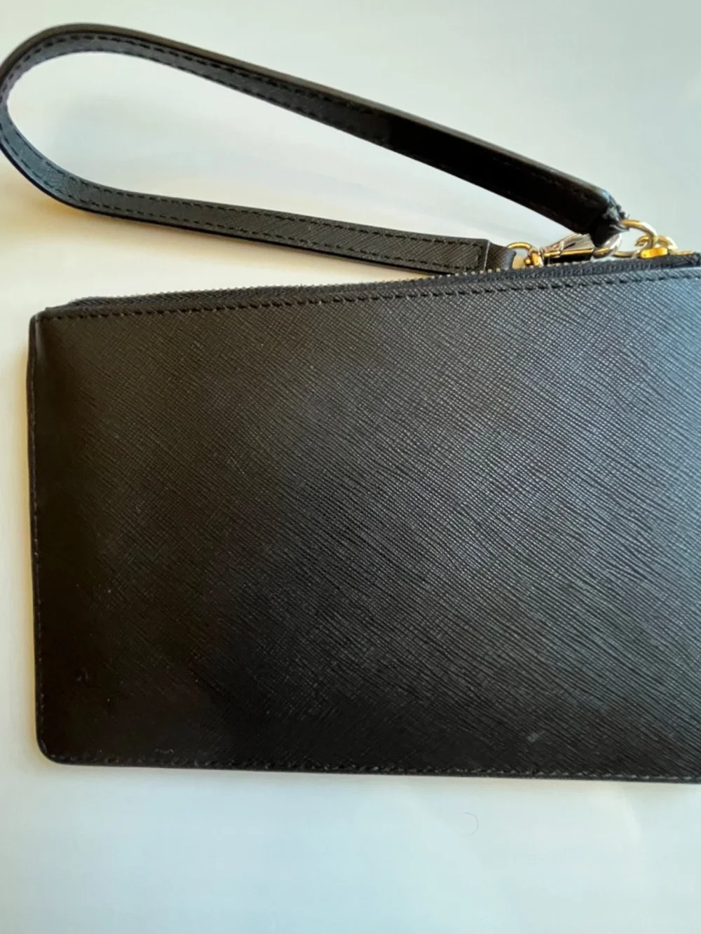 Kate Spade Leather Wristlet Pouch Black